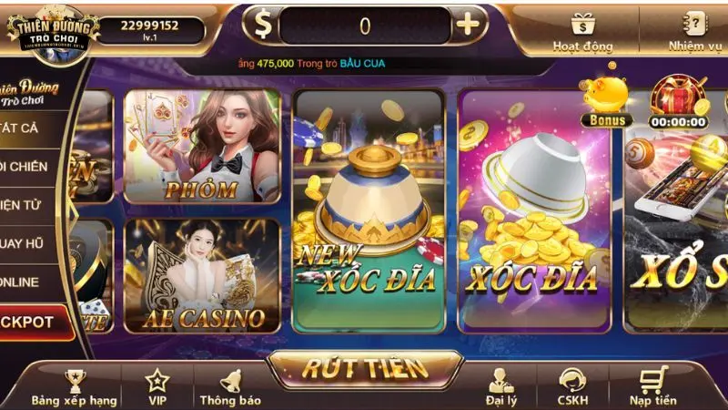 Cách tham gia New Xóc Đĩa tại Thiên Đường Trò Chơi