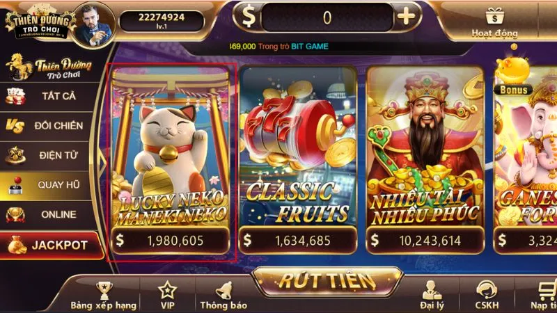 Cách truy cập Lucky Neko Maneki Neko tại TDTC