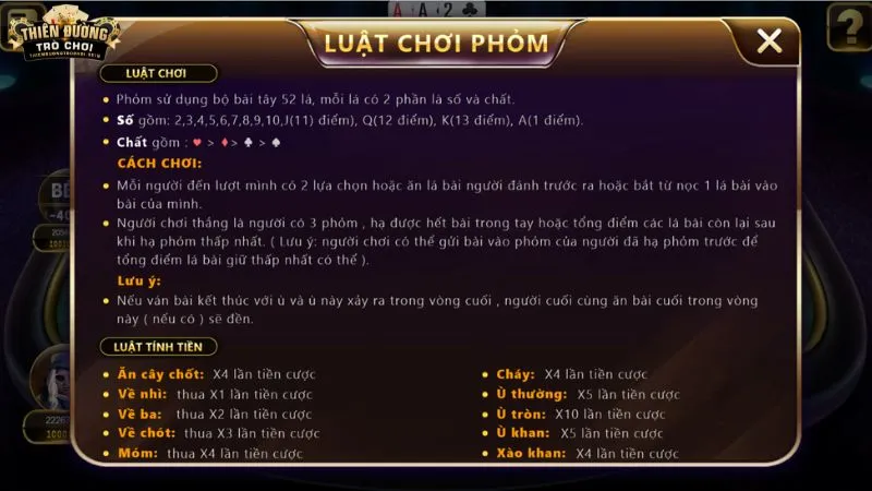 hieu ro luat choi phom tai thien duong tro choi Hiểu rõ luật chơi Phỏm tại Thiên Đường Trò Chơi