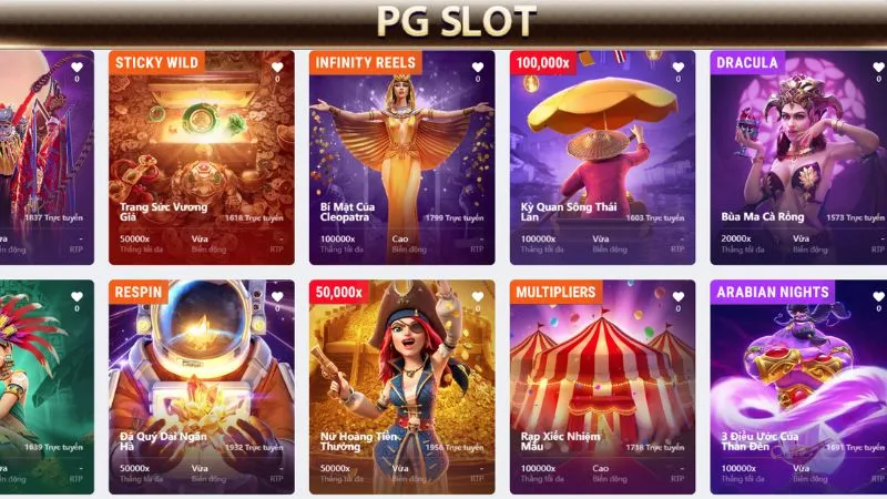 Kho game nổ hũ đa dạng