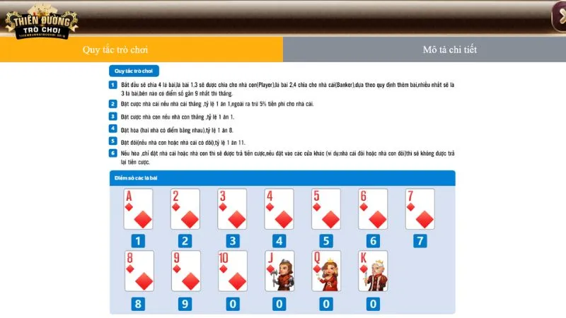 luat choi baccarat co ban tai tdtc Luật chơi Baccarat cơ bản tại TDTC