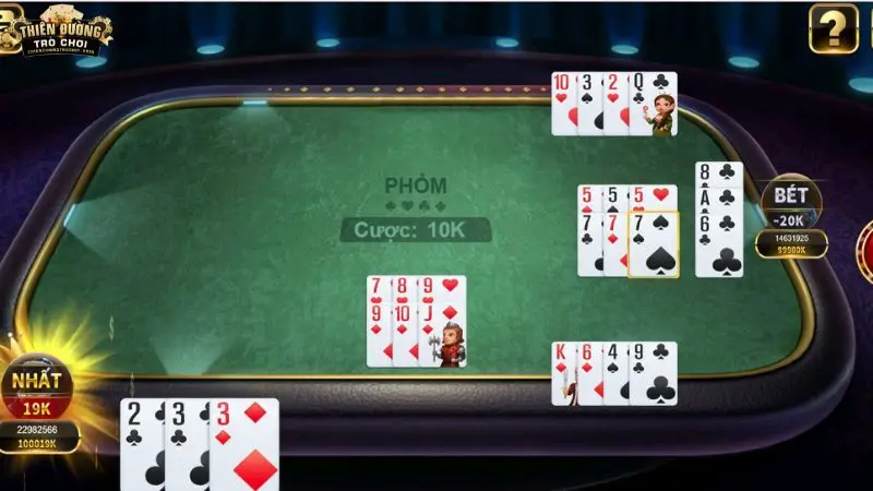 Luật tính tiền trong game bài Phỏm tại Thiên Đường Trò Chơi