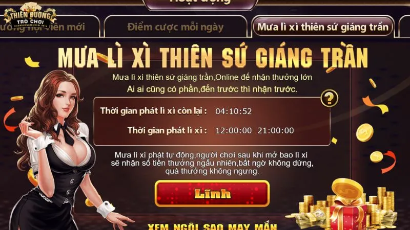 Mưa lì xì thiên sứ giáng trần
